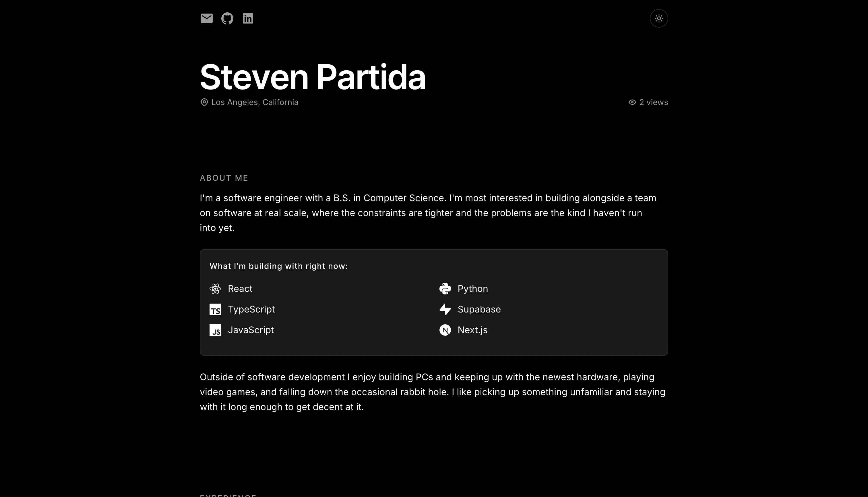 Steven screenshot